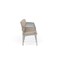 Lesro Lenox Steel 4 Seater with Center Arms, Stone (Beige) Seat, Stone Back, 85.5 W 24.5 L 32 H LS4103 - alternate 2